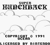Super Hunchback (Europe) Title Screen
